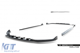 Kit de Spoiler Maxton Design S-Line Type 2 adapté pour les bas de caisse, le pare-chocs avant, le pare-chocs arrière et le toit de l'Audi A6 S-Line Avant C9 après 2025, laqué noir-image-6235684