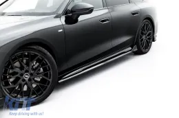 Kit de Spoiler Maxton Design S-Line Type 2 adapté pour les bas de caisse, le pare-chocs avant, le pare-chocs arrière et le toit de l'Audi A6 S-Line Avant C9 après 2025, laqué noir-image-6235697
