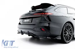 Kit de Spoiler Maxton Design S-Line Type 2 adapté pour les bas de caisse, le pare-chocs avant, le pare-chocs arrière et le toit de l'Audi A6 S-Line Avant C9 après 2025, laqué noir-image-6235700