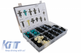Kit de sujetadores de plástico Auto Clips 370 piezas-image-6058390