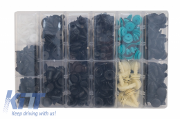 Kit de sujetadores de plástico Auto Clips 370 piezas-image-6058392