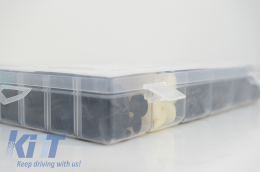 Kit de sujetadores de plástico Auto Clips 370 piezas-image-6058393