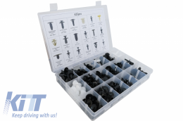 Kit de sujetadores de plástico Auto Clips 425 piezas-image-6058380