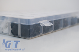 Kit de sujetadores de plástico Auto Clips 425 piezas-image-6058383