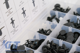 Kit de sujetadores de plástico Auto Clips 425 piezas-image-6058385