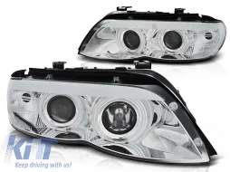 image-51-Kit di fari tuning con occhi di angelo CCFL e striscia LED adatto per BMW X5 E53 11.2003-2006, sinistro e destro
