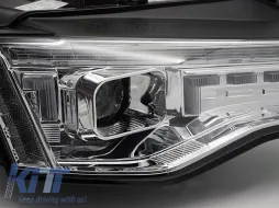 Kit di fari xenon adatto per Audi A5 2011-2016 con indicatori di direzione dinamici, base cromata, per il modello con luci diurne, senza AFS, sinistro e destro-image-6152399