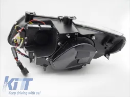 Kit di fari Xenon adatto per BMW Serie 3 E92 coupé, E93 cabriolet 2010-2013 con base nera, per modelli con luci diurne di fabbrica, senza AFS, sinistro e destro-image-6152695