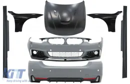 image-34-Kit dla BMW 4 F32 F33 13-02.17 M-Performance Look Maska kaptura Błotniki czarny