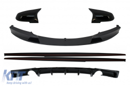 image-78-Kit Exterieur für BMW 3er F30 F31 2011-2019 M Performance Look Glänzend schwarz