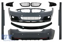 image-40-Kit für BMW 4 F32 13-03.19 M Look Spoiler Spiegelabdeckungen Glänzend schwarz