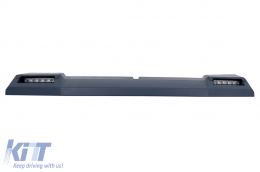 Kit Front BullBar and LED Roof Spoiler with Upper Spoiler Lip and LED DRL Extension suitable for Mercedes G-Class W463 (1989-2018) G63 G65 Design-image-6061601