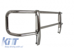 Kit Front BullBar and LED Roof Spoiler with Upper Spoiler Lip and LED DRL Extension suitable for Mercedes G-Class W463 (1989-2018) G63 G65 Design-image-6061604