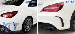 Kit Lado Splitters Aero para Mercedes W117 Facelift 16-18 CLA 45 Look Canards-image-6056016