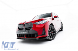 Kit Maxton Design per minigonne, paraurti anteriore e posteriore e tetto adatto per BMW X3 G45 con pacchetto M dopo il 2024, verniciato di nero-image-6144128