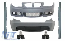 image-68-Kit para BMW 1 E87 Hatchback 04-11 M-Technik Look Doble Escape Consejos Carbón