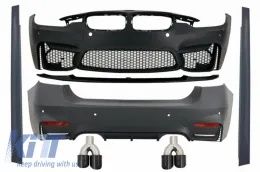 image-0-Kit para BMW F30 2011-2019 EVO II M3 CS Style Fibra Carbon Escape Silenciador
