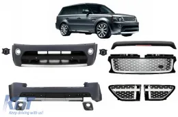image-49-Kit para Rover Sport L320 Facelift 2009-2013 Autobiography Look Negro Plata Reja
