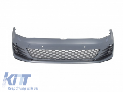 Kit para VW Golf 7 VII 13-17 Parachoque Reja Difusor Faldones Laterales Amarillo-image-6048276