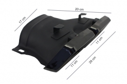 Kit Pare-chocs Diffuseur Embouts Ssilencieux pour Mercedes Classe C W205 S205 2014-2018 C63 Design-image-6068279