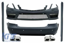 image-11-Kit per Mercedes E W212 2009-2013 E63 Look Suggerimenti Silenziatore Scarico PDC
