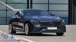 Kit per Mercedes S Coupe C217 Sport Line 2015-2021 S65 Look Griglia Diffusore Punte-image-6092012