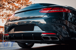 Kit per Mercedes S Coupe C217 Sport Line 2015-2021 S65 Look Griglia Diffusore Punte-image-6095399