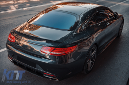Kit per Mercedes S Coupe C217 Sport Line 2015-2021 S65 Look Griglia Diffusore Punte-image-6095400