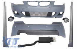 image-21-Kit pour BMW E60 Série 5 07-10 M-Technik Look PDC 18mm Échappement Double Sport