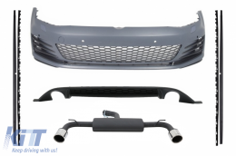 image-67-Kit pour VW Golf 7 13-16 GTI Look Pare-chocs Jupes Échappement Système Diffuseur
