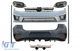 image-68-Kit pour VW Golf 7 VII 5G1 12-17 Phares LED DRL R400 Look Échappement Système