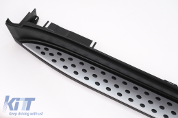 Kit Running Boards Side Steps with Fender Flares Wheel Arches suitable for Mercedes M-Class ML W164 (2005-2011)-image-6101758
