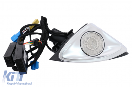 Kit Speaker Cover AC Vent Grilles Front Door LED Rotary Tweeters 64 colors suitable for Mercedes E-Class W213 S213 (2016-2019)-image-6104352