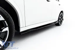 Kit spoiler Maxton Design adatto per minigonne, paraurti anteriore, paraurti posteriore e bagagliaio per BMW X2 U10 con pacchetto M dopo il 2023 in laccato nero-image-6236303