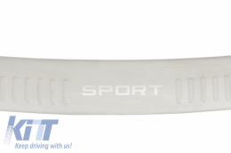 Kit Stoßstangenschutz Fußplatte für Sport L320 05-11 Heckklappe aus Aluminium-image-6042031