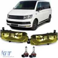 image-50-Klare gelbe Nebelscheinwerfer geeignet für VW T6 Bus Multivan Transporter ab 2015