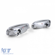 Klare Glas Frontblinker mit Chrom geeignet für VW New Beetle 98-06-image-6257327