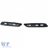 Klare Glas-LED-Seitenblinker mit schwarzem Rauch, geeignet für BMW 5er Serie F10 F11 10-13-image-6196298