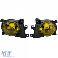 Klare Glas Nebelscheinwerfer H8 gelb Paar geeignet für BMW 5er E39 00-04 Facelift-image-6190702