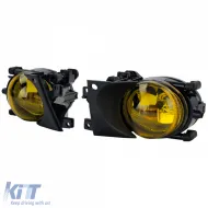 Klare Glas Nebelscheinwerfer H8 gelb Paar geeignet für BMW 5er E39 00-04 Facelift-image-6190703