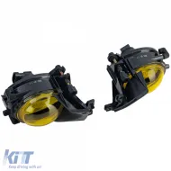 Klare Glas Nebelscheinwerfer H8 gelb Paar geeignet für BMW 5er E39 00-04 Facelift-image-6190705