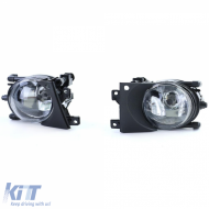 Klare Glas Nebelscheinwerfer H8 Paar geeignet für BMW 5er Reihe E39 Limousine Touring 00-04-image-6197548