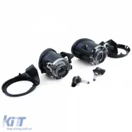 Klare Glas Nebelscheinwerfer mit schwarzem Rauch, geeignet für BMW E39 E46 mit M-Stoßstange-image-6209392