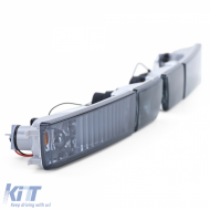 Klare Glas-Nebelscheinwerfer mit schwarzem Rauchblinker, geeignet für VW Golf 3 Vento 91-97-image-6199294