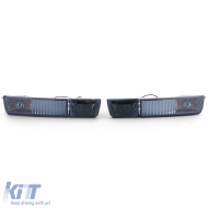 Klare Glas-Nebelscheinwerfer mit schwarzem Rauchblinker, geeignet für VW Golf 3 Vento 91-97-image-6199295