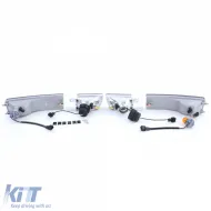 Klare Glas-Nebelscheinwerfer mit schwarzem Rauchblinker, geeignet für VW Golf 3 Vento 91-97-image-6199296