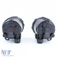 Klare Glas-Nebelscheinwerfer schwarz geeignet für BMW E92 E93 F10 F11 F07 F22-image-6196339