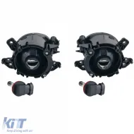 Klare Glas Nebelscheinwerfer schwarz geeignet für Mercedes E-Class W212 C207 A207 GLA X156-image-6277046