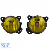 Klare Glas Nebelscheinwerfer Set Gelb geeignet für VW T5 Crafter Touareg 7L Polo 9N3-image-6210800