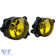 Klare Glas Nebelscheinwerfer Set Gelb geeignet für VW T5 Crafter Touareg 7L Polo 9N3-image-6210802